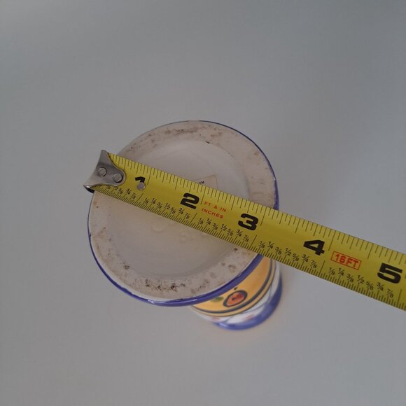 Hand-Painted Bella Casa Ganz Ceramic Candlestick Holder - Picture 4 of 11